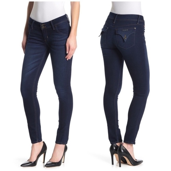 Hudson Collin skinny ankle jeans in Alaga